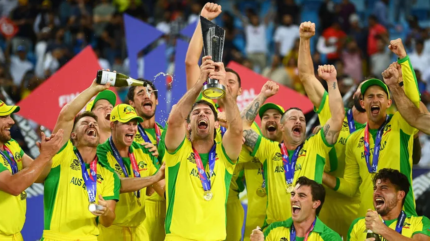 অস্ট্রেলিয়া প্রথমবারের মতো টি-২০ বিশ্বকাপের মুকুট জিতেছে মার্শ ইনিংসে।