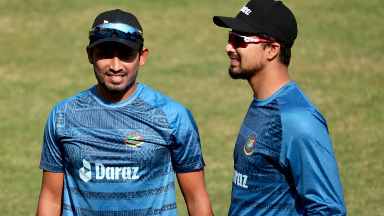 ভারতের সাথে সিরিজ জয়ের মিশনে নামার আগে অনুশীলনে তাসকিন।