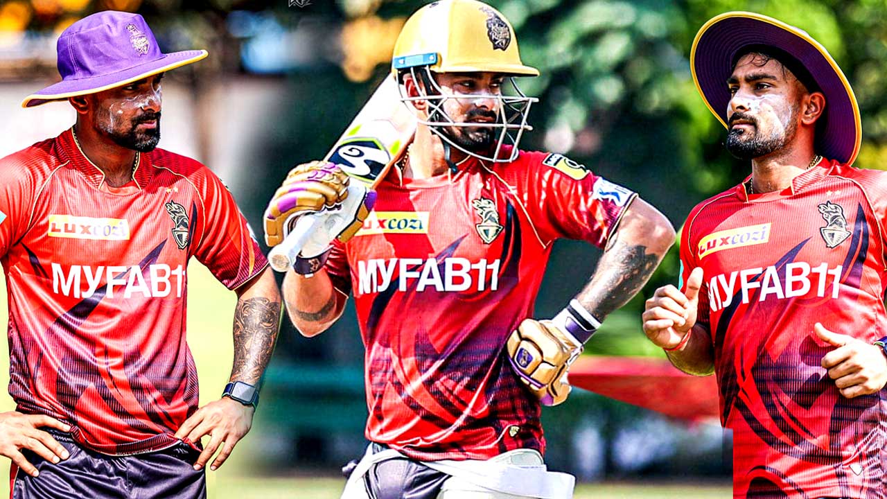 কলকাতা দলের অনুশীলনে লিটন দাস। একাদশে কি খেলছেন লিটন?